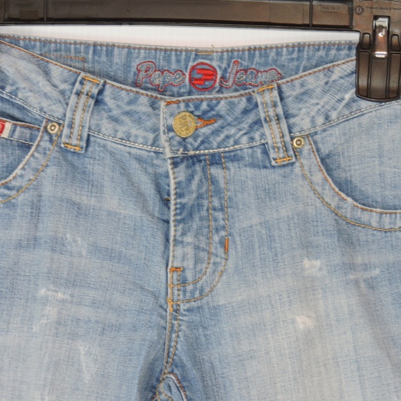 PEPE JEANS LONDON 73 Light Wash Distressed - Picture 3 of 8